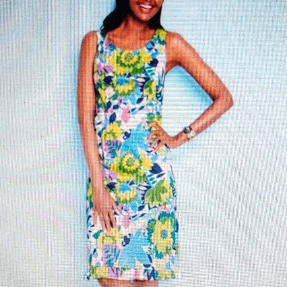Talbots Island Floral Dress NWT